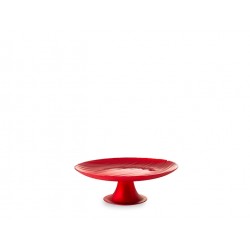 ALZATA VETRO SILK RED 21CM H&H
