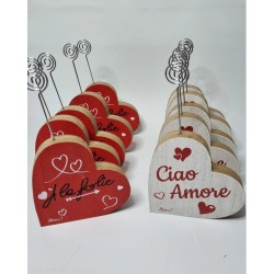 SEGNAPOSTO CUORE LEGNO H18 CM